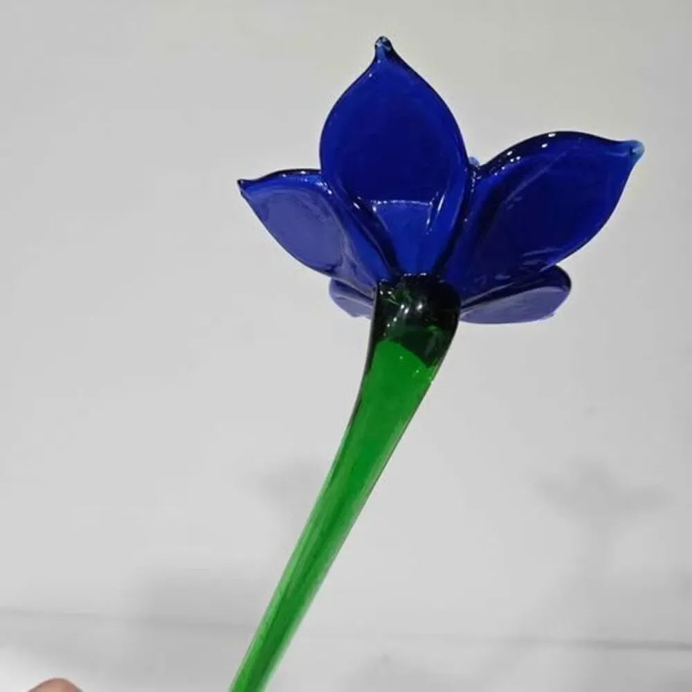 Blue Glass Flower
